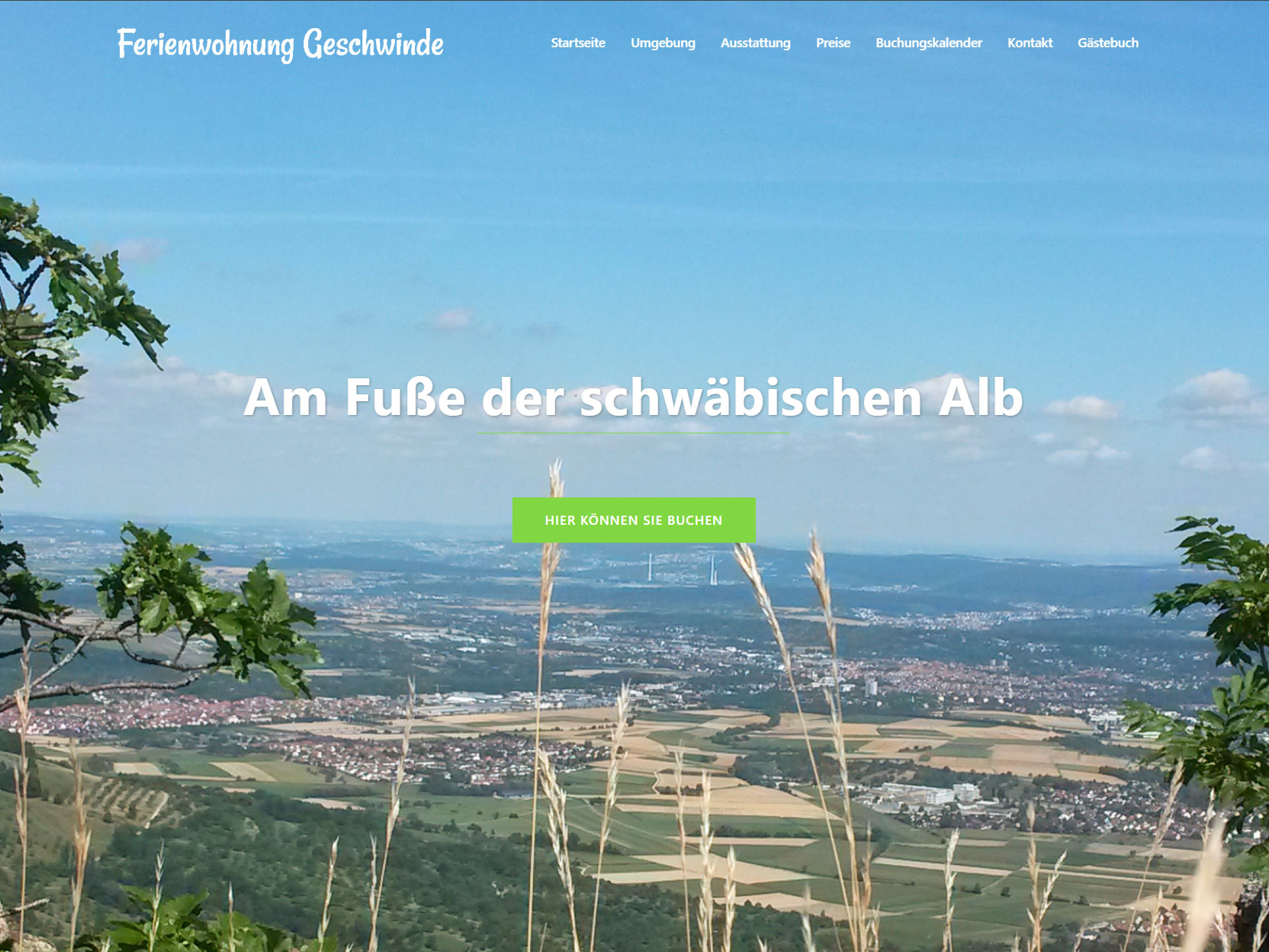 webdesign homepage ferienwohnung geschwinde sel-fi